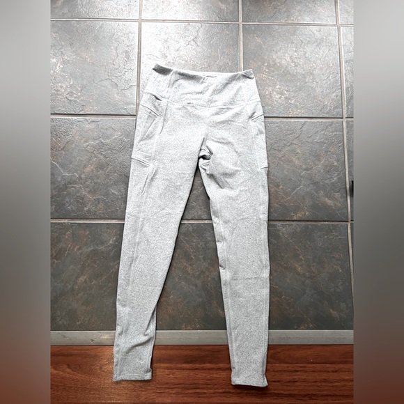 Silver coloured YODAN activewear leggings - Picture 1 of 5